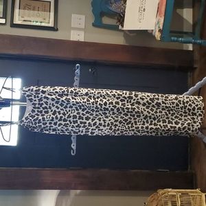 Leopard maxi dress